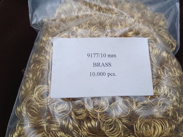 10,000 Brass Chandelier Rings For Pinning Crystal And Glass 10mm 
