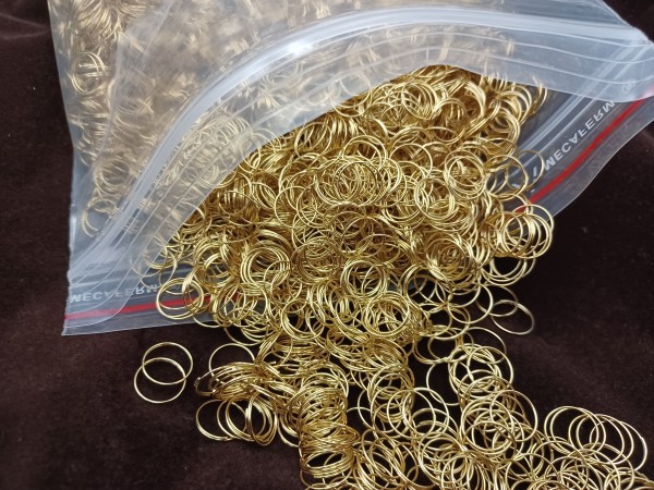 10,000 Brass Chandelier Rings For Pinning Crystal And Glass 10mm 
