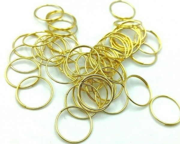 Brass Chandelier Rings For Pinning Crystal And Glass 15mm