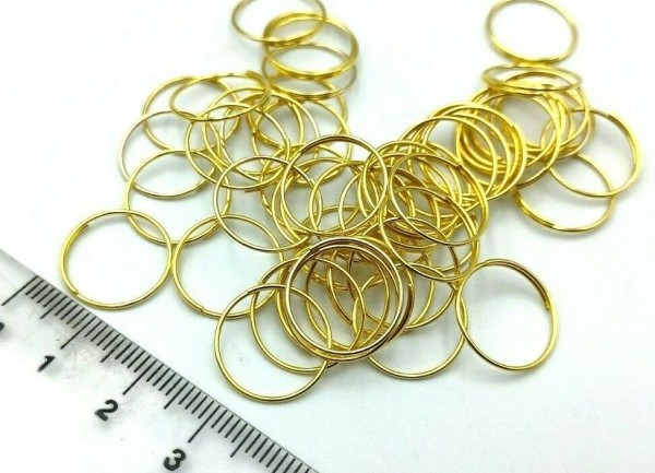 Brass Chandelier Rings For Pinning Crystal And Glass 15mm