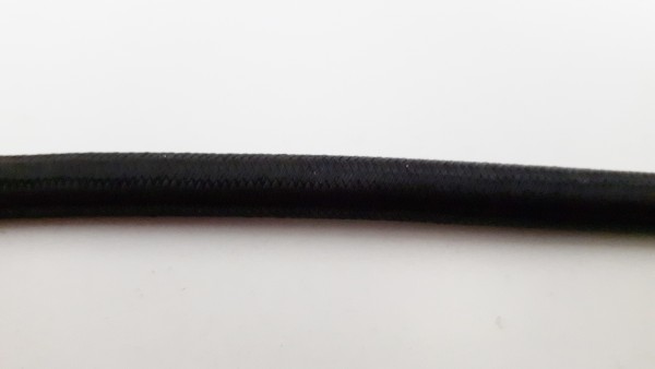 3 CORE ROUND PVC OVERBRAID BLACK ELECTRIC CABLE 0.50MM