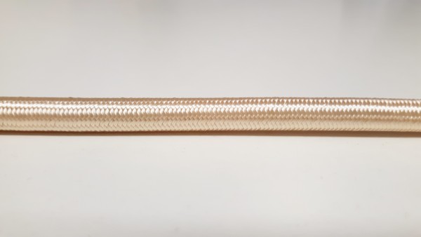 3 CORE PVC OVERBRAID IN CREAM - ELECTRIC CABLE 0.75MM