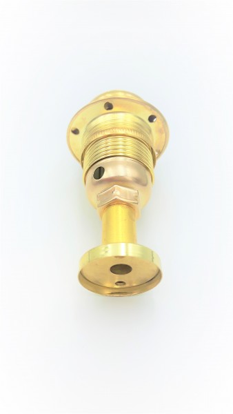 E14  pedastal lamp holder 3 part plus shade ring brass effect   