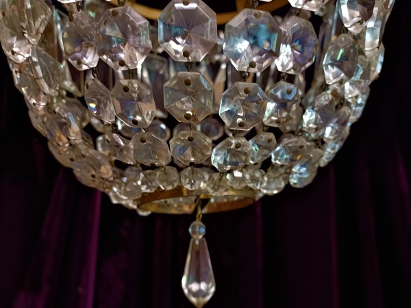 Vintage Crystal Chandelier SOLD