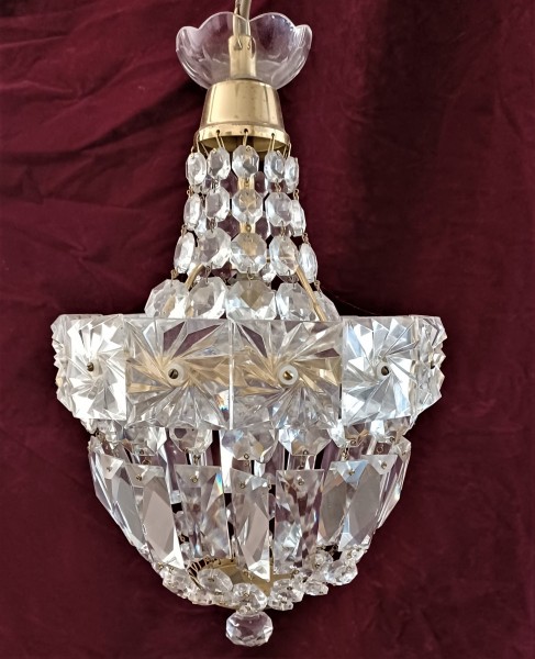 Pair Of Crystal Chandeliers For Sale SOLD