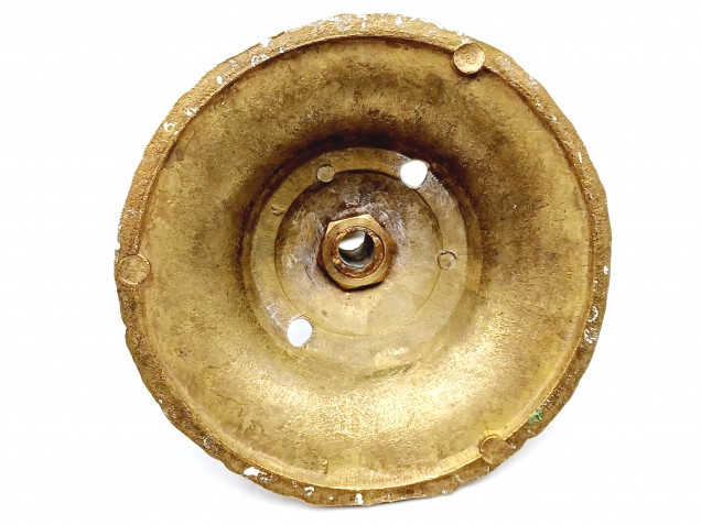 Vintage Brass Ceiling open hook rose SOLD