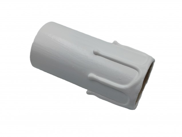 Candle Tubes white Drip Card 80mm x 32mm 5 pack 