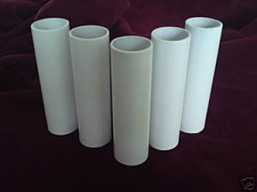Candle Tubes White Tube Card 105mm x 32mm