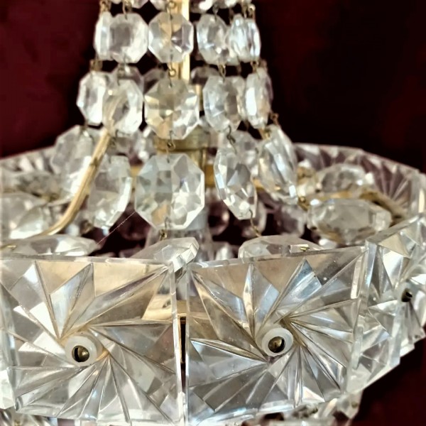 Pair Of Crystal Chandeliers For Sale SOLD