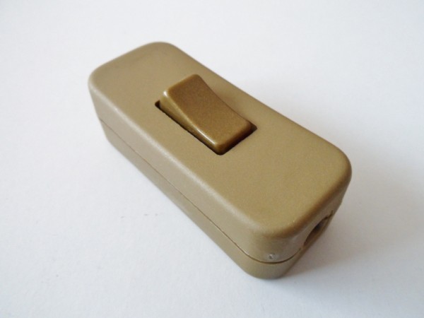 Inline lamp switch-light switch 2/3 core GOLD