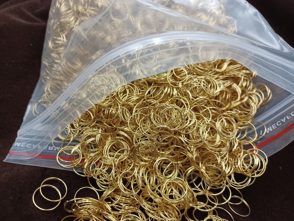 10,000 Brass Chandelier Rings For Pinning Crystal And Glass 10mm 