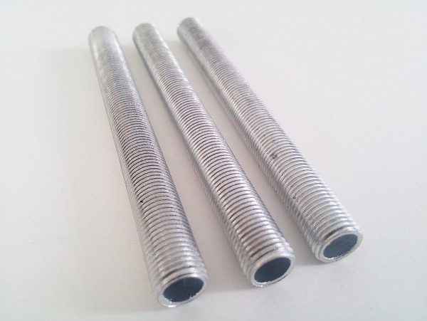 Threaded hollow tube stem tube10mm metric thread 1mm pitch