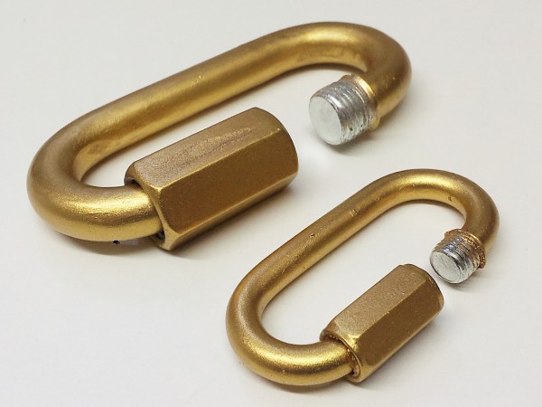 hand painted - gilded and varnished CHAIN LINK REPAIR - Screw type