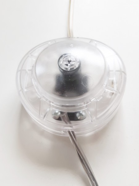 inline floor lamp switch 2 core in transparent clear