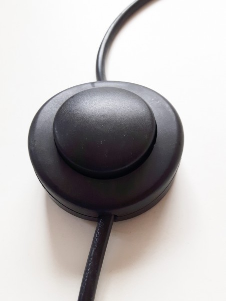 Black Floor switch, inline floor lamp switch 2 or 3 core