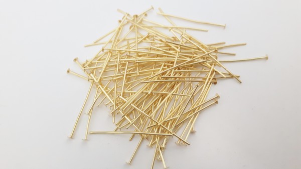 Brass Chandelier Pins 30mm x 0.8mm Pack of ONE THOUSAND