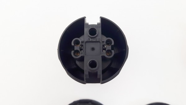 E27 Black Plastic Lamp Holder With Shade Rings