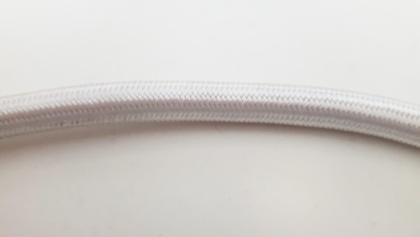 3 CORE ROUND PVC OVERBRAID SILVER ELECTRIC CABLE 0.50MM