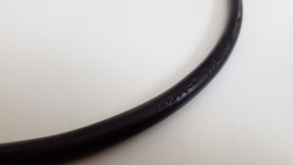 BLACK 3 Core pvc Flex Electrical Cable 0.75mm