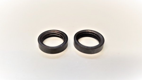 2 X M10 ANTIQUE BRONZE EFFECT RING NUTS 10MM