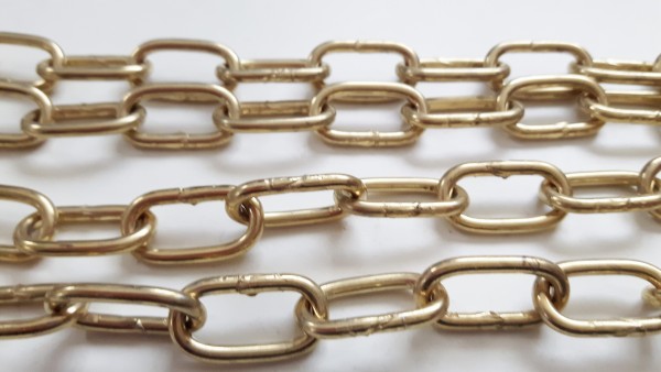 Various Lengths Off Cuts Of Brass Plated Chandelier Chain 37KGS