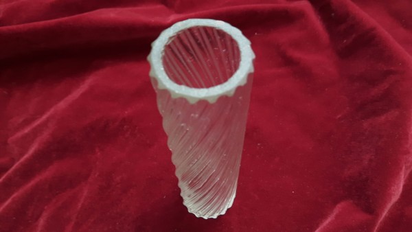 Chandelier glass twisted centre stem column