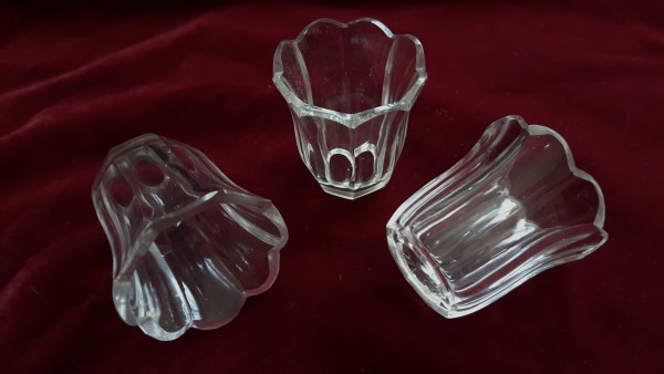 Small vintage Cut Glass Candle Cup