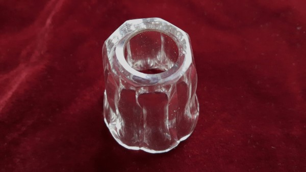 Small vintage Cut Glass Candle Cup SOLD