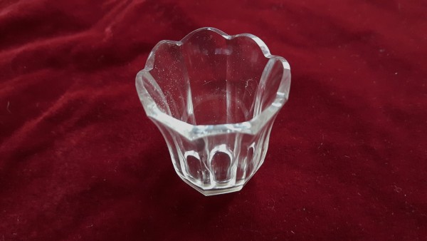Small vintage Cut Glass Candle Cup