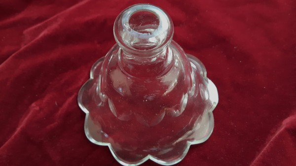 Vintage cut glass candle cup