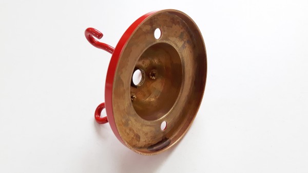 Red triple lighting hook ceiling plate