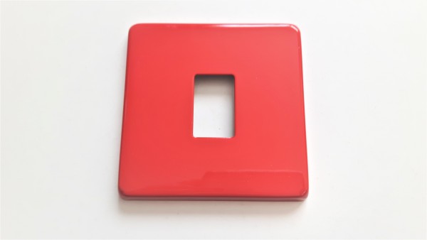 Red Light single Switch Cover Plate Conversion 