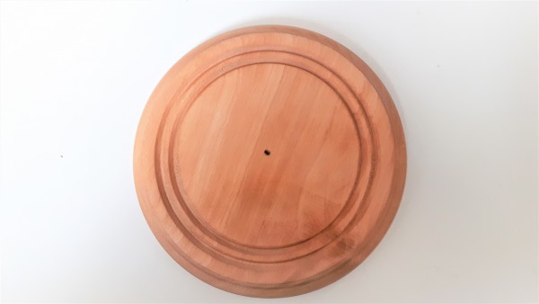 Round pattress manufactured from European oak 200mm width
