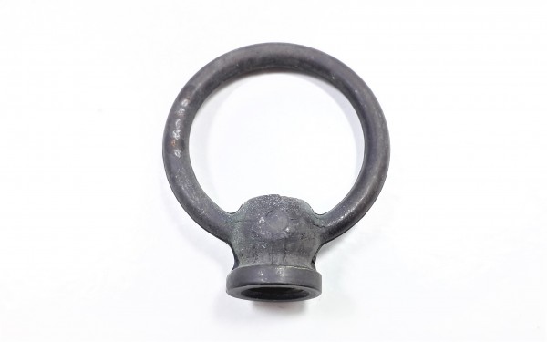 Bronze chandelier hook closed loop solid brass 10mm thread 42mm dia 