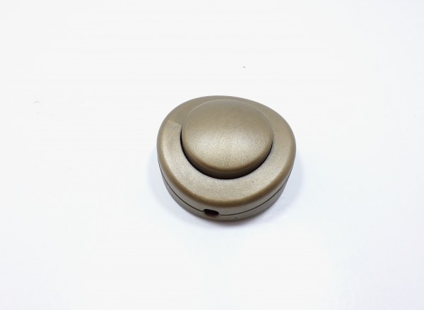 Inline floor or table lamp switch in gold 2 or 3 core  with 2 metres cable