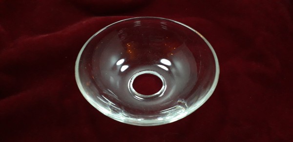 Vintage glass chandelier candle drip tray, wax catcher