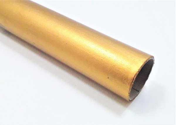 Gold gilded candle tubes in Card various heights 24mm width