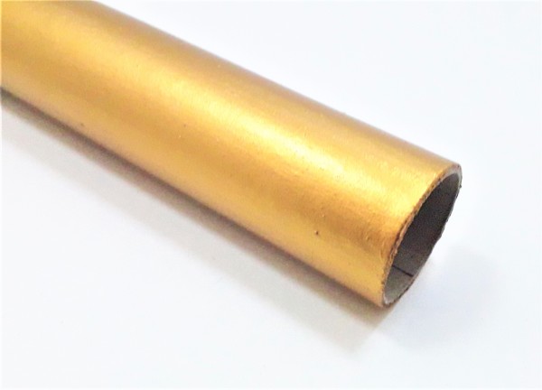 Gold gilded candle tubes in Card various heights 24mm width