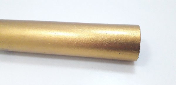 Gold gilded candle tubes in Card various heights 24mm width