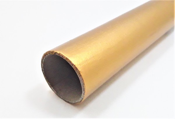 Gold gilded candle tubes in Card various heights 24mm width