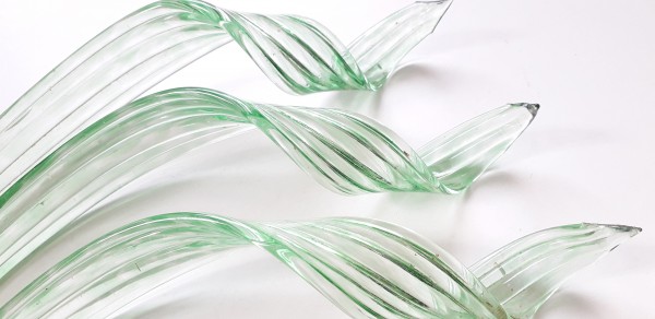 Green Murano Chandelier Leaf