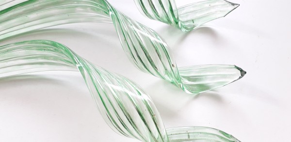 Green Murano Chandelier Leaf