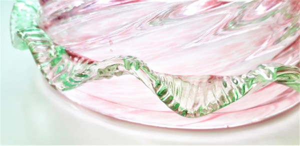 Pink and Green Murano Chandelier Bottom Bowl