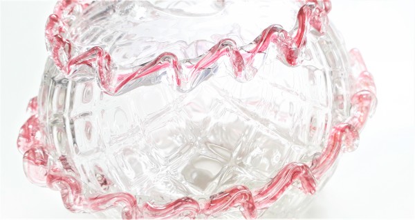 Pink and Clear Murano Chandelier Stem Break