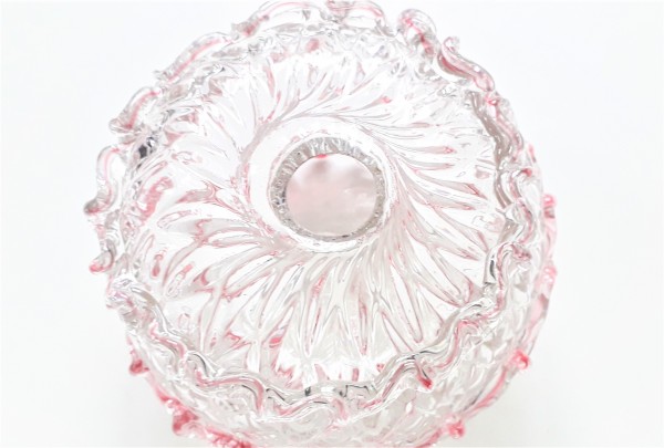 Pink and Clear Murano Chandelier Stem Break