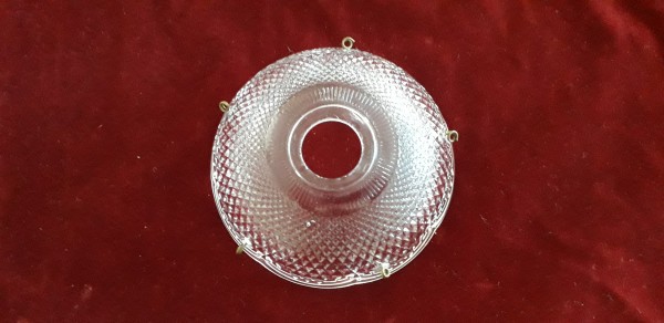 Glass chandelier drip dish