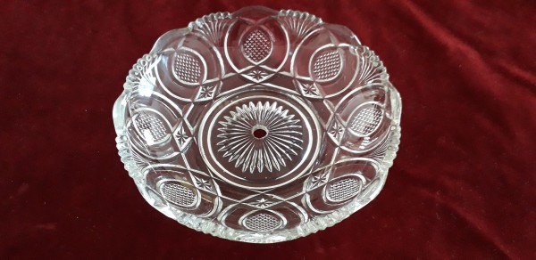 Chandelier glass wax catcher pan 