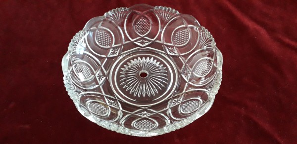 Chandelier glass wax catcher pan 