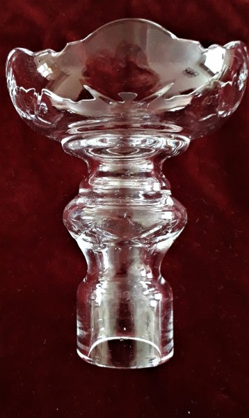 Large glass chandelier candle Cup