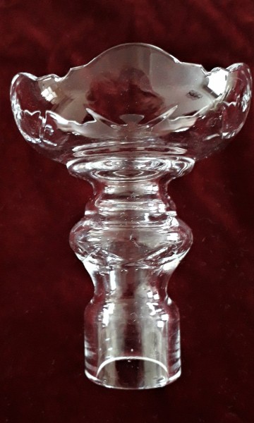 Large glass chandelier candle Cup